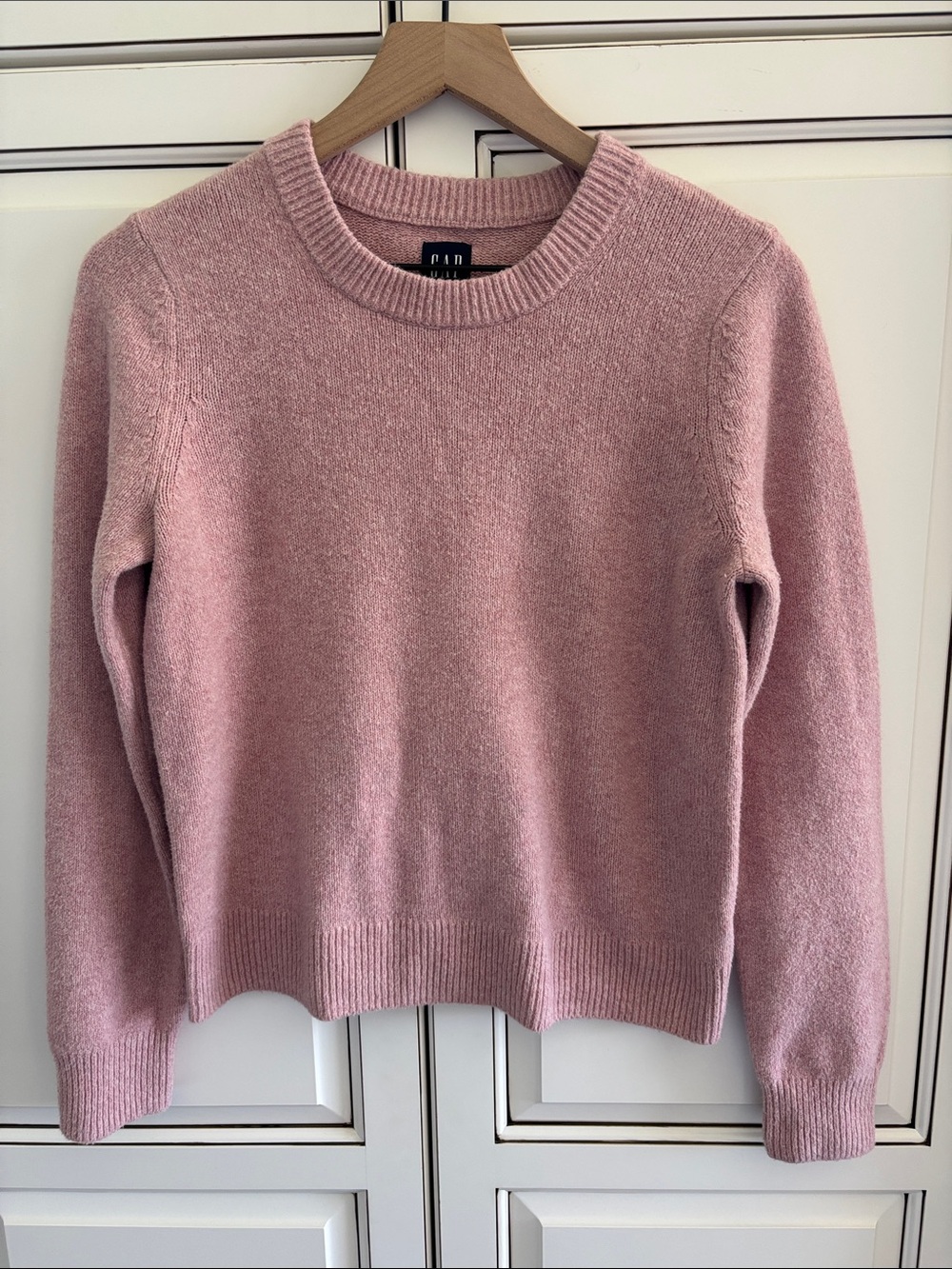 GAP Cashsoft Crew Sweater Ballet Pink Pullover Office Classic Cozy Womens Small